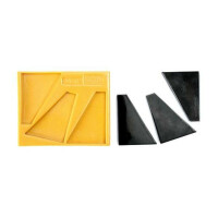 Forma silikonowa do masy cukrowej lub czekolady w kształcie uciętego trójkąta - 115x34x9 mm | SILIKOMART, SugarFlex Gold