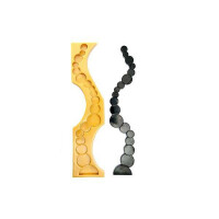 Forma silikonowa do masy cukrowej lub czekolady w kształcie łańcucha z okręgów - 663x130x25 mm | SILIKOMART, SugarFlex Gold