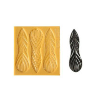 Forma silikonowa do masy cukrowej lub czekolady w kształcie liścia - 165x50 mm | SILIKOMART, SugarFlex Gold