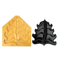 Forma silikonowa do masy cukrowej lub czekolady w kształcie średniej fali - 157x140x5 mm | SILIKOMART, SugarFlex Gold