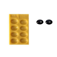 Forma silikonowa do masy cukrowej lub czekolady w owalnym kształcie - 25x18x6 mm | SILIKOMART, SugarFlex Gold