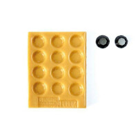 Forma silikonowa do masy cukrowej lub czekolady w kształcie diamentów - 20x5 mm | SILIKOMART, SugarFlex Gold