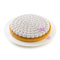 Zestaw form do tart - pierścień + forma silikonowa bezy, 250x20 mm, Kit Tarte Meringue | SILIKOMART, Tarte Decor