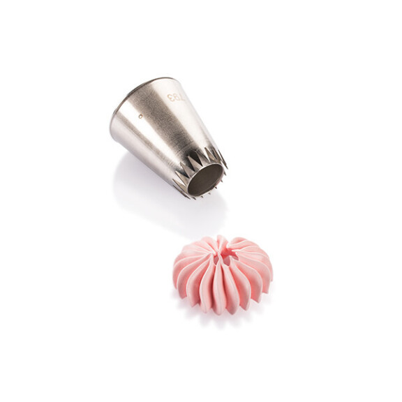 Tylka cukiernicza, kwiatek, 18 mm, Mini Religieuse Tube 02 | SILIKOMART, Tubes