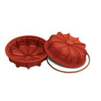 Forma na ciasta i torty SFT726 LOW FLEUR 26x8 cm | SILIKOMART, Uniflex