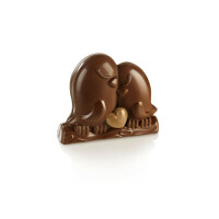Zestaw termoformowanych form do czekolady, zakochane ptaszki 3D - 145x118x32 mm | SILIKOMART, Loving birds