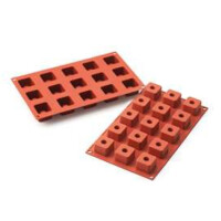 Forma silikonowa na ciastka i desery SF175 SUSHI MAKI 35x35x25 mm, 15 gniazd | SILIKOMART, Classic Premium