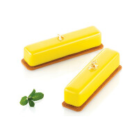 Forma do ciast i deserów - 8x 95 ml, 130x28x28 mm - Stripe Eclair 95 | SILIKOMART, Modern Single Portions