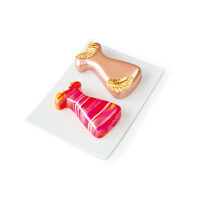 Forma na ciasta i desery 4x 130x74x28 mm, 180 ml, sukienka - DIVA | SILIKOMART, Fancy & Function