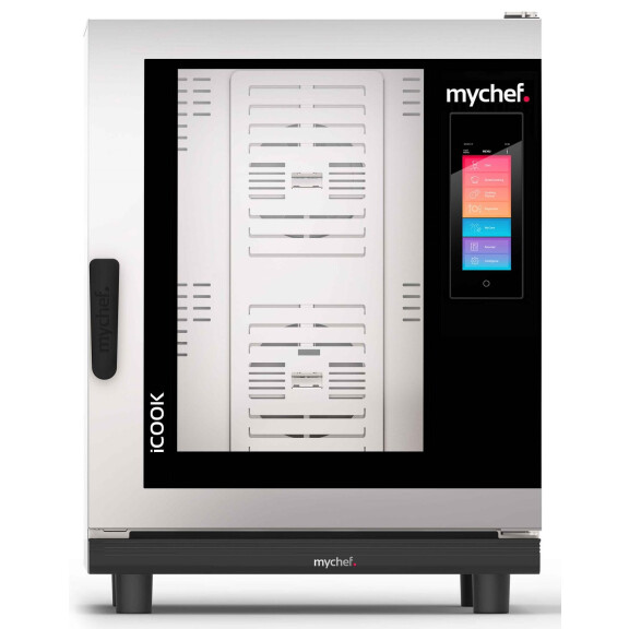 Piec konwekcyjno-parowy elektryczny, automatyczny system myjący, 10x GN1/1, 18,6 kW, 400 V | MYCHEF, iCook 101E