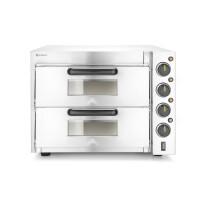 Piecyk do pizzy, 2-komorowy, srebrny, 580x560x435 mm | HENDI, 220283