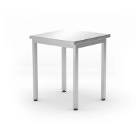 Stół centralny bez półki – skręcany 600x600x850 mm | HENDI, Budget Line