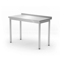 Stół przyścienny bez półki – skręcany 1200x600x850 mm | HENDI, Budget Line