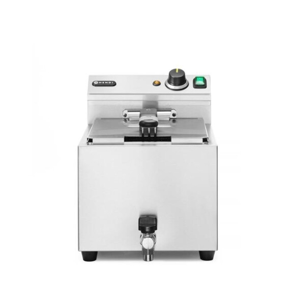 Frytownica z kranem spustowym, manualna, 10 l, 400 V | HENDI, Profi Line XL