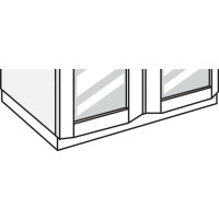 Cokół ze stali nierdzewnej - komplet z 3 stron do szafy 1-drzwiowej 700 L INOX, 700 L GLASS, 700 L VIP | MEATICO, PA1800