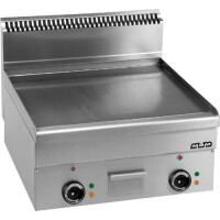 Płyta grillowa elektryczna, stołowa 600x600 mm - gładka, Minima 600 | MBM, EFT66L