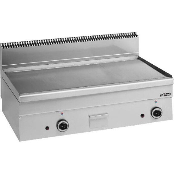 Płyta grillowa gazowa, stołowa 1000x600 - gładka, Minima 600 | MBM, GFT106L