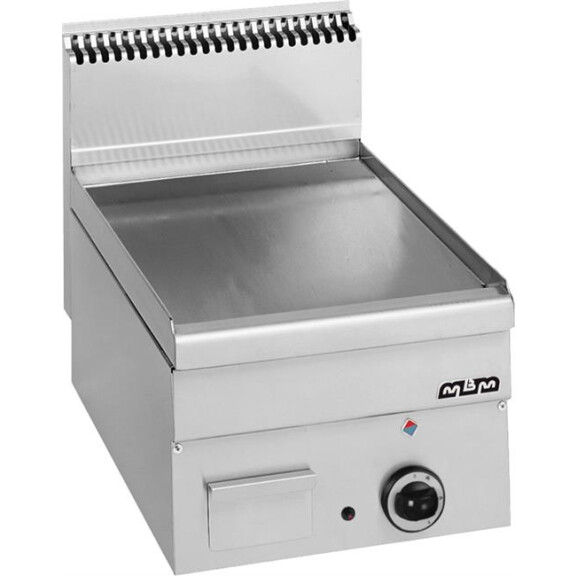 Płyta grillowa gazowa, stołowa 400x600 - gładka, Minima 600 | MBM, GFT46L