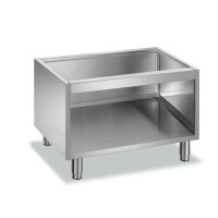 Podstawa z trzech stron zamknięta pod urządzenia stołowe linii MINIMA 600, wym.: 600x510x580 mm | MBM, NSA66