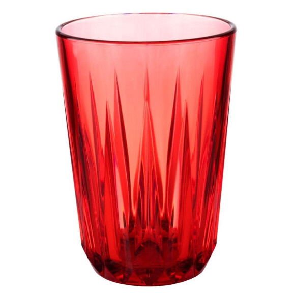 Szklanka z czerwonego tritanu o pojemności 0,3 l | APS, Crystal