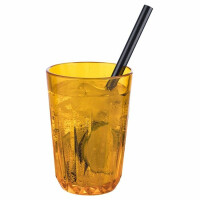 Szklanka z pomarańczowego tritanu o pojemności 0,3 l | APS, Crystal