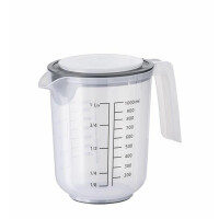 Miarka z polipropylenu z podziałką i pokrywką, 1 l | APS, 30058