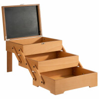 Skrzynka bufetowa drewniana 360x290x280 mm | APS, Sewing basket