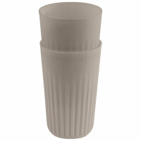 Kubek wielorazowy 0,4 l, brązowy | APS, To Go