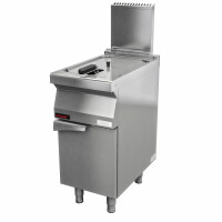 Frytkownica gazowa 1x15l na podstawie szafkowej zamkniętej | KROMET, 700.FG-15f