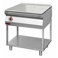 Solid Top gazowy chromowany 800 mm na podstawie szkieletowej  | KROMET, 700.KG/I-800.T