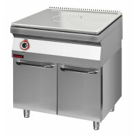 Solid Top gazowy chromowany 800 mm na podstawie szafkowej zamkniętej  | KROMET, 700.KG/I-800.S.D