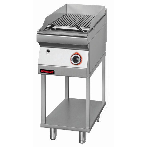 Lawa grill 400 mm 7 kW na podstawie szkieletowej | KROMET, 700.OGL-400.T