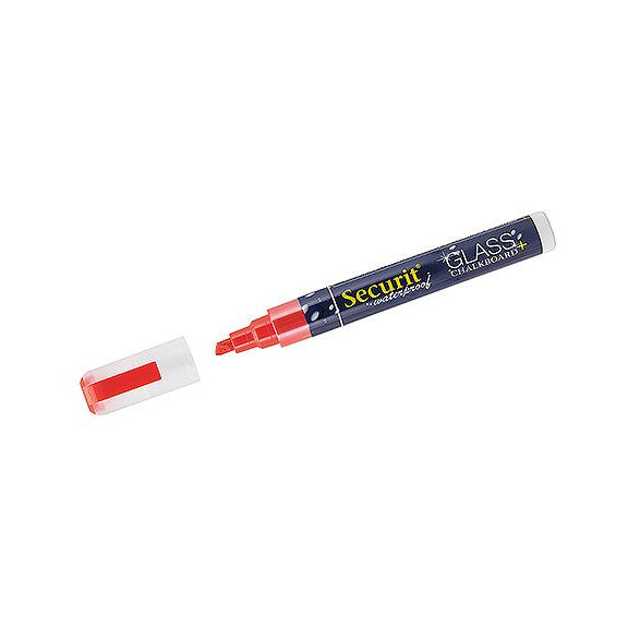 Marker kredowy, wodoodporny, czerwony | CONTACTO, 7650/061