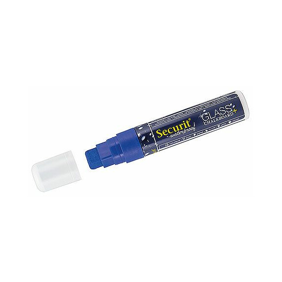 Marker kredowy szeroki, wodoodporny, niebieski | CONTACTO, 7651/152
