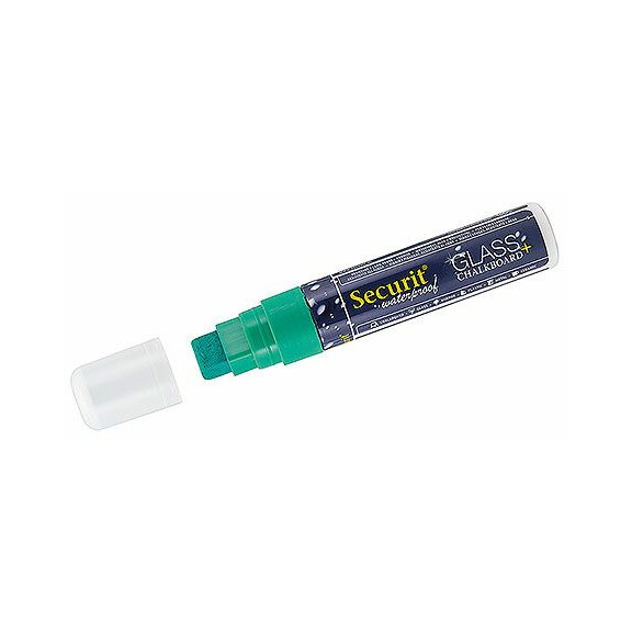 Marker kredowy szeroki, wodoodporny, zielony | CONTACTO, 7651/154