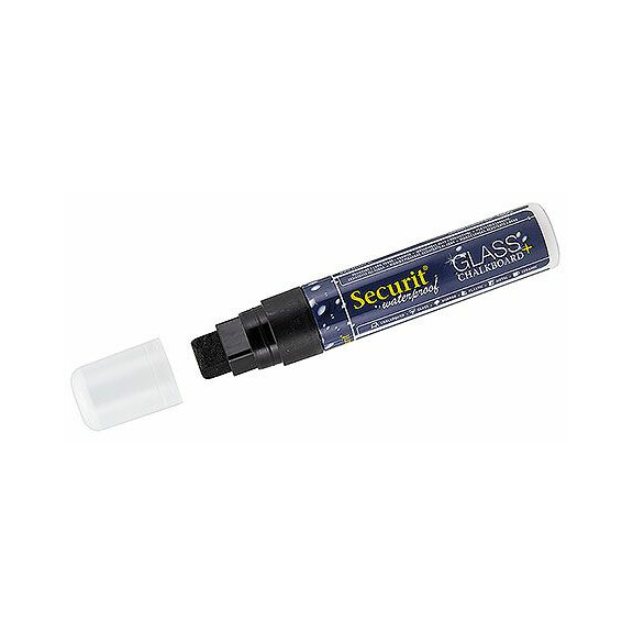 Marker kredowy szeroki, wodoodporny, czarny | CONTACTO, 7651/157