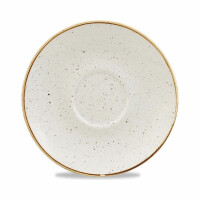 Spodek espresso 118 mm | CHURCHILL, Stonecast Barley White