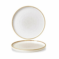 Talerz płytki z rantem 210 mm | CHURCHILL, Stonecast Barley White