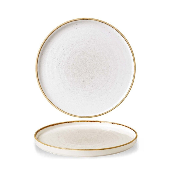 Talerz płytki z rantem 210 mm | CHURCHILL, Stonecast Barley White