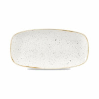 Talerz prostokątny 298x153 mm | CHURCHILL, Stonecast Barley White