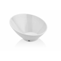 Miska skośna z melaminy, biała, 233x(h)125 mm | FINE DINE, 779705