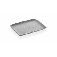 Półmisek z melaminy, szary, GN 1/2, 265x325 mm | FINE DINE, Rock