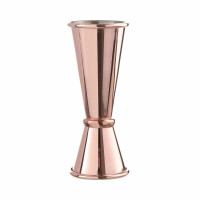 Jigger – miarka barmańska 25/50 ml, kolor miedziany, ø43x(H)110 mm | BAR UP, 593332