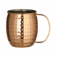 Kubek Moscow Mule młotkowany, miedź, 500 ml, ø97x(H)100 mm | BAR UP, 596975