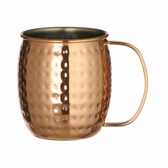 Kubek Moscow Mule młotkowany, miedź, 500 ml, ø97x(H)100 mm | BAR UP, 596975