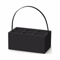 Skrzynka z uchwytem na akcesoria stołowe 280x180x120 mm | FINE DINE, Madeira Black