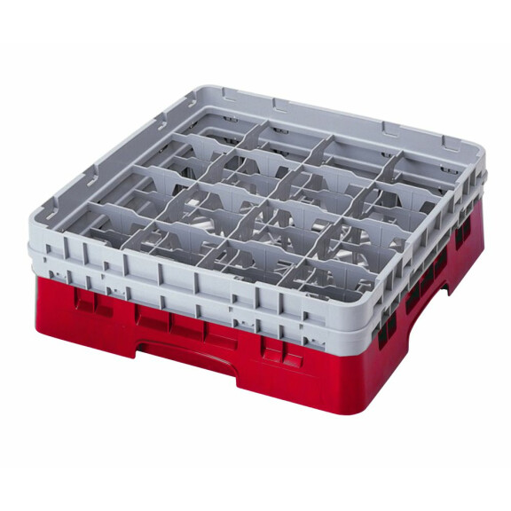 Kosz na szkło max. średnica szkła 109 mm, max. wys. szkła 13,2cm, czerwony | CAMBRO, CM-16S434163