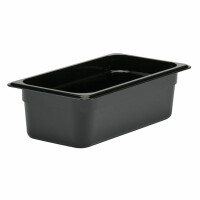 Pojemnik z poliwęlganu GN 1/3 czarny wys. 10 cm | CAMBRO, CM-34CW110