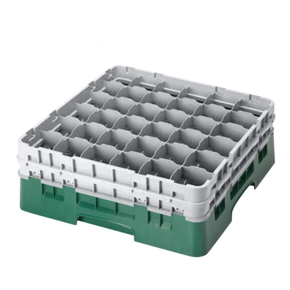 Kosz na szkło max. śr. szkl. 72 mm zielono-niebieski | CAMBRO, CM-36S434414