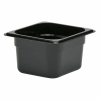 Pojemnik z poliwęglanu GN 1/6 wys. 10 cm czarny | CAMBRO, CM-64CW110